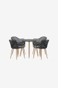 Venture Home   Anafi Spisesett   Svart