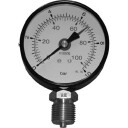 1/4" x 63 mm trykkmåler 10 bar black/white 63mm