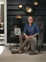 Halvor Bakke Puro lampeskjerm lin Ø48 Sort