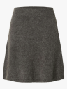 Selected Femme Lulu Brushed High Waist Knit Skirt Grå L