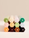 Hay Hexagon Stearinlys Smaragdgrønn