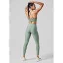 Casall Overlap High Waist Tights Dusty Green 44
