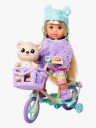 Evi Love Dukke Med Bamse & Sykkel