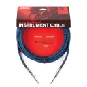 Waves Planet Waves Pw-Bg-20bu Instrumentkabel Custom Braided 6m Blue