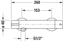 Duravit B.1 Dusjbatteri med termostat Krom