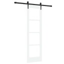 vidaXL Glideport med Hardware Sett "ORKDAL"Hvit 61x198.5 cm