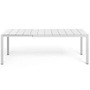 Nardi Rio Alu Spisebord 140//210x85 cm White