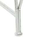 vidaXL Trebens 4  seter 160 x 80 x 89 cm steel Antikk hvit halvrund