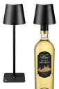 Beper P201UTP118 TrÃ¥dlÃ¸s Bordlampe 1.5W Genopladelig Sort