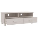 vidaXL TV-benk HAMAR hvit 106x40x40 cm heltre furu