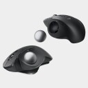 Logitech MX Ergo S trådløs ergonomisk trackball-mus med USB-C lading - Svart