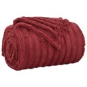 vidaXL Kastteppe Bordeaux Rød 240 x 220 cm Fleece