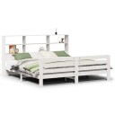  Sengeramme uten madrass hvit 180x200 cm heltre furu 8721158411082