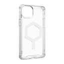 UAG Plyo MagSafe Mobildeksel for iPhone 15 Plus - Gjennomsiktig/Hvit