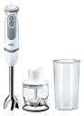 Braun MultiQuick 9 MultiQuick 5 Vario MQ 5220 WH 0,6 l Stav Mikser 1000 W GrÃ¥ Rustfritt stÃ¥l Hvit