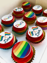 Kakebilde Love Pride Og Regnbuen Rund 5cm 