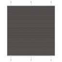  plisségardin sort 115x100 cm Stoff Bredde 114,4 Polyester