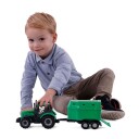 Cavallino Toys Cavallino Tractor with Horse Trailer Green Scale 1:32
