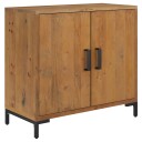 vidaXL Skjenk brun 75x35x70 cm heltre furu