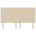  Sengegavl Linjes design Krem 180 cm Stoff