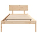  Sengestamme med hodegjerde Naturlig 75 x 190 cm Heltre furu