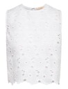 by Ti Mo Broderie Anglaise Top - White - S