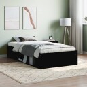 vidaXL Sengeramme svart 90x200 cm 8721012157811