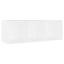  TV benker 3 stk hvit 107x35x37 cm konstruert tre