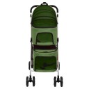  Hundevogn 2-lags sammenleggbar grønn 83x48x97 cm oxford-stoff 172207