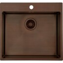 Lavabo Kubus 540 kjøkkenvask 54x44 cm, brun messing