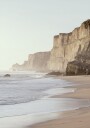 Pastel Coastline with Cliffs Beach Plakat Plakat / 30x40cm