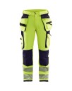 Blåkläder 199716423399D112 Synlighetsbukse 4-veisstretch, varselgul/svart Str. D112, Klær