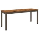 vidaXL Hagebenk 108,5 x 35 x 45 cm Solid akasietre Naturlig og Kaffe