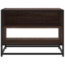  TV-benk brun eik 61x40x46 cm konstruert tre og metall 8721102839429