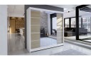 Garderobe + LED - Hvit | Eik