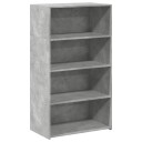  Hylle betonggrå 70x41x124 cm konstruert tre