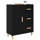  Serviesskap Svart eik 34 x 69.5 x 90 cm Konstruert tre