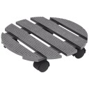 vidaXL Pottetraller 2 stk grå Ø30x7,5 cm WPC