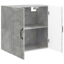 vidaXL Vegghengt skap Betonggrå 59 x 31 x 60 cm Konstruert tre