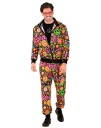 60"s Hippie UV Glow Grilldress til Voksen   XX Large