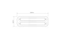 LED Autolamps M235 Ramme dobbel sort