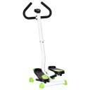 Grønn Fitness Stepper med LCD og håndtak