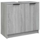 vidaXL Baderomsskap grå sonoma eik 64,5x33,5x59 cm konstruert tre