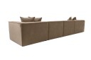 Gregor Sofa med Sjeselong 4 seter   Brun