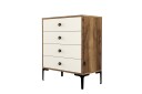 Ameias Kommode 76x90,7 cm Brun/Beige   Hanah Home