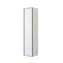 Dansani Inzo Urban Alu ramme Svart Høyskap 1 dør B40xh176x35cm Grå Matt / 40cm Venstre Hengslet