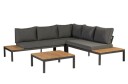EXOTAN La Vida Loungesett m. puter, Teak/Antracit ramme