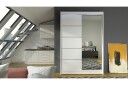 Liverpool Garderobe med Speil 120x200 cm - Hvit