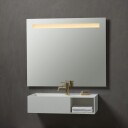 Loevschall Venice speil med touchpanel, multiwhite, 100x85 cm
