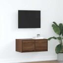 TV benk brun eik 60x31x25,5 cm konstruert tre
